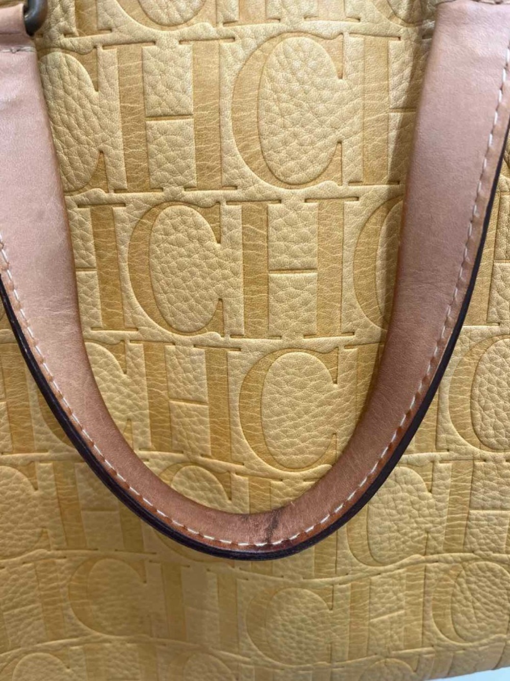 Carolina Herrera Andy 7 Yellow Handbag - Picture 9 of 12